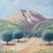 Peinture La montagne Sainte-Victoire par Arkady | Tableau Figuratif Huile