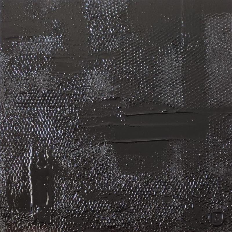 Gemälde Velours Noir von Bauquel Véronique | Gemälde Abstrakt Minimalistisch Acryl
