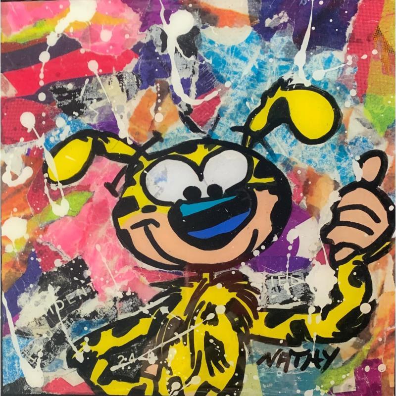 Painting MARSUPILAMI by Nathy | Painting Pop-art Pop icons Acrylic