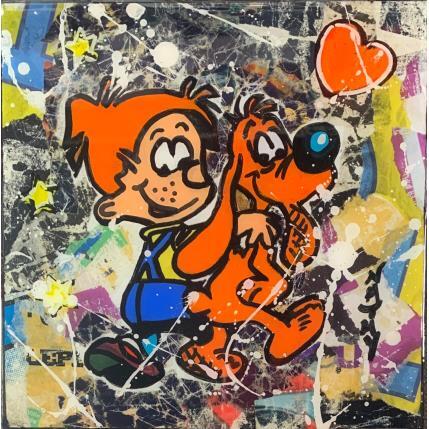 Painting BOULE ET BILL by Nathy | Painting Pop-art Acrylic Pop icons