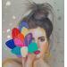 Painting Barbara by Rosângela | Painting Figurative Portrait Acrylic