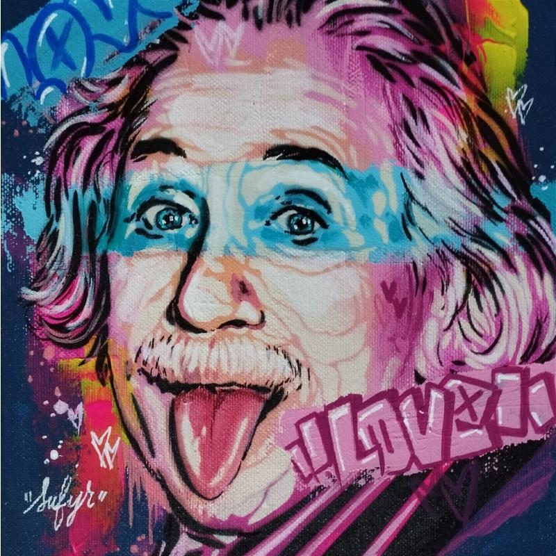 Painting Albert Einstein by Sufyr | Painting Street art Graffiti, Posca Pop icons