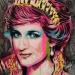 Peinture Lady Diana par Sufyr | Tableau Street Art Portraits Graffiti Posca