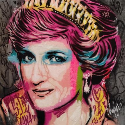 Painting Lady Diana by Sufyr | Painting Street art Graffiti, Posca Pop icons, Portrait