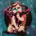 Gemälde L'ange Cupidon von Sufyr | Gemälde Street art Kinder Graffiti Posca