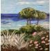 Painting Côte d'Azur by Rey Ewa | Painting Figurative Landscapes Acrylic