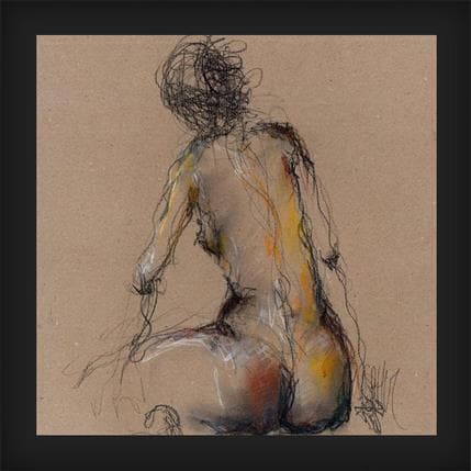 Painting Marielle by Sahuc François | Painting Figurative Mixed Nude