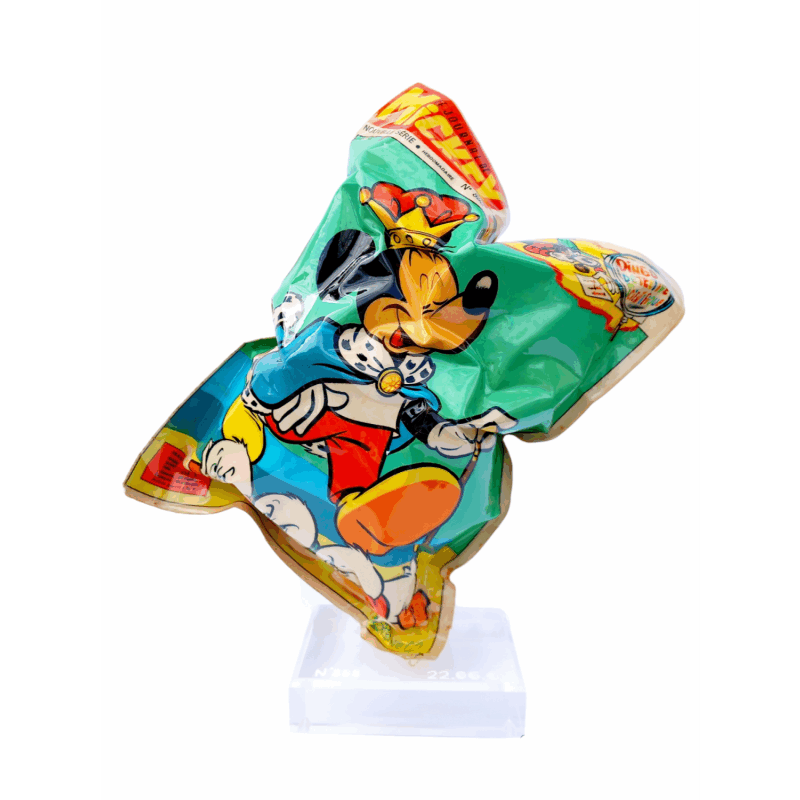 Sculpture King Mickey 888 by Atelier RingArt | Sculpture Pop-art Resin, Upcycling