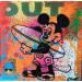 Gemälde Surfing von Kikayou | Gemälde Pop-Art Pop-Ikonen Graffiti Acryl Collage