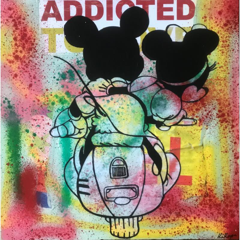 Peinture Dolce vita par Kikayou | Tableau Pop-art Acrylique, Collage, Graffiti Icones Pop