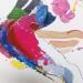 Peinture Battement de jambes par Cressanne | Tableau Figuratif Nu Acrylique Encre Pastel