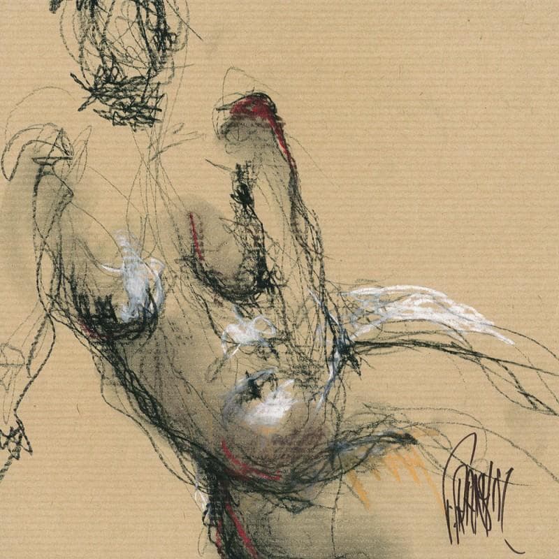 Painting Madeleine by Sahuc François | Painting Figurative Acrylic Nude