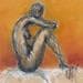 Painting Jade by Sahuc François | Painting Figurative Mixed Nude