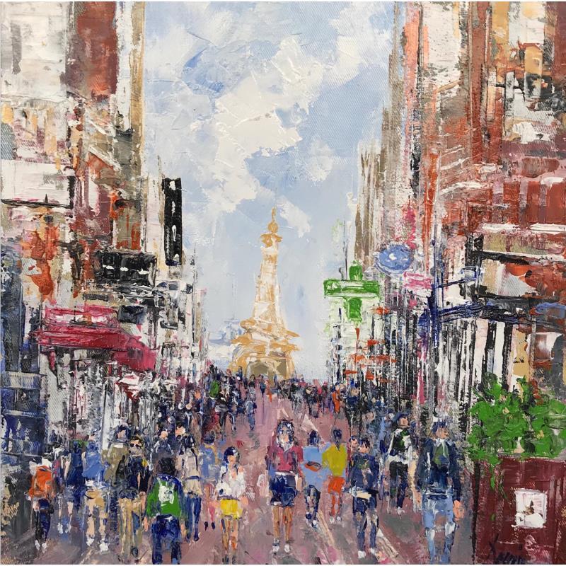 Peinture Welcome rue St Jean par Dessein Pierre | Tableau Figuratif Marine Huile