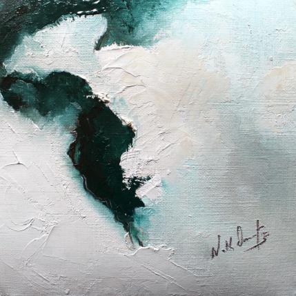 Gemälde Et, chaque jour la mer... von Dumontier Nathalie | Gemälde Abstrakt Öl Minimalistisch