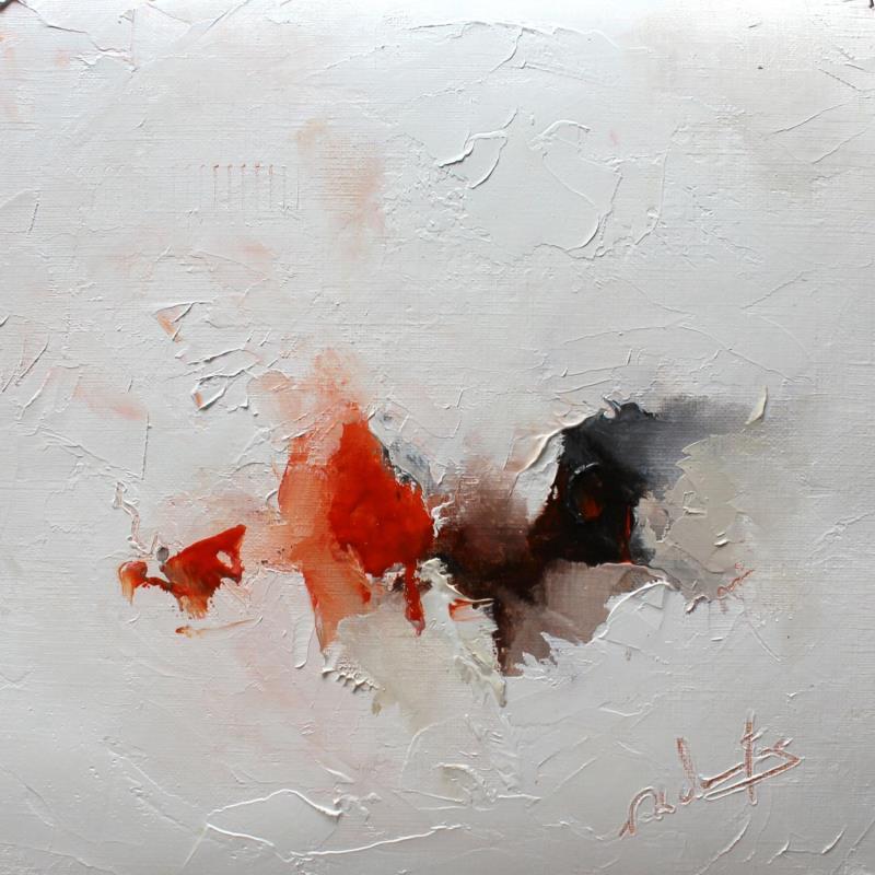 Painting de ce ciel blanc by Dumontier Nathalie | Painting Abstract Minimalist Oil