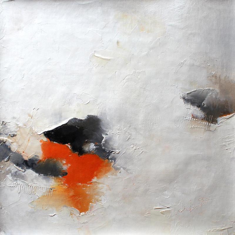 Gemälde le ciel flamboie pour nous von Dumontier Nathalie | Gemälde Abstrakt Öl Minimalistisch