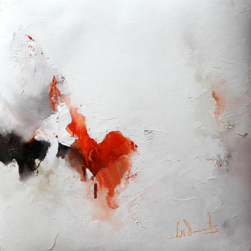 Painting où dort la mélancolie by Dumontier Nathalie | Painting Abstract Oil Minimalist