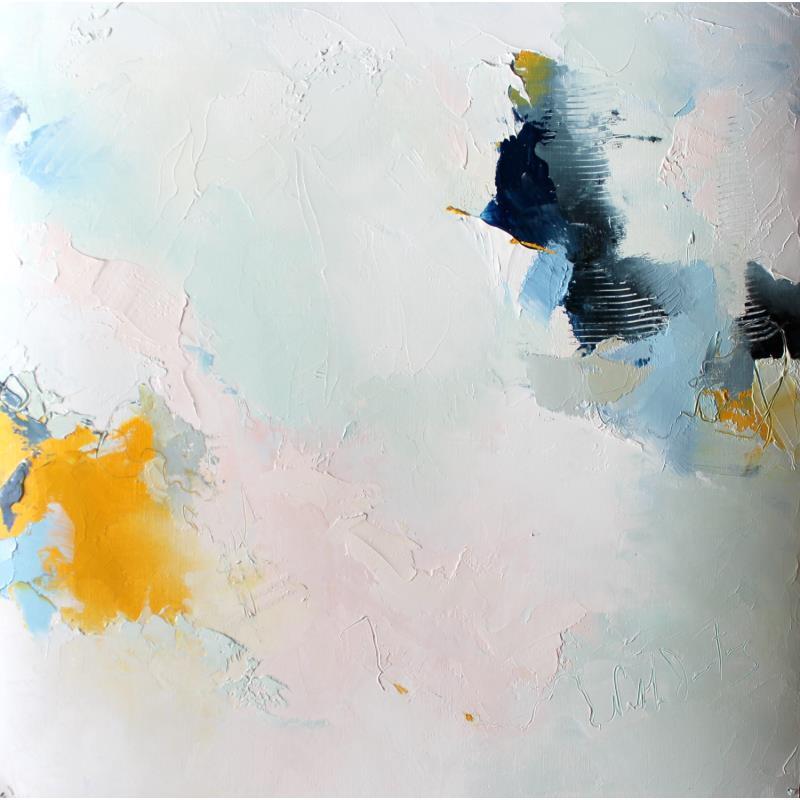 Painting et, si là haut... by Dumontier Nathalie | Painting Abstract Minimalist Oil