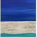 Gemälde T430 von Moracchini Laurence | Gemälde Abstrakt Landschaften Marine Minimalistisch Acryl Marmorpulver