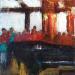 Gemälde En attendant le pianiste von Fernando | Gemälde Figurativ Musik Alltagsszenen Öl
