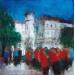 Painting Ambiance au parc by Fernando | Painting Figurative Music Landscapes Urban Oil