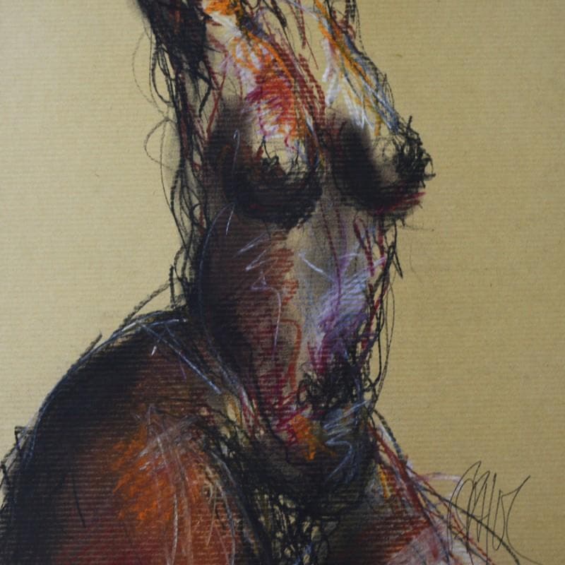 Painting Marine by Sahuc François | Painting Figurative Nude Acrylic