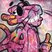 Peinture Summer Panther par Kedarone | Tableau Pop-art Icones Pop Graffiti Acrylique