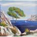 Painting Calanque méditerranéenne près de Cassis by Degabriel Véronique | Painting Figurative Landscapes Marine Nature Oil