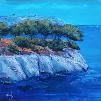 Gemälde Près de Cap Canaille - Cassis en Méditerranée von Degabriel Véronique | Gemälde Figurativ Öl Landschaften, Marine, Natur