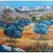 Painting Les Alpilles en Provence by Degabriel Véronique | Painting Figurative Landscapes Nature Oil