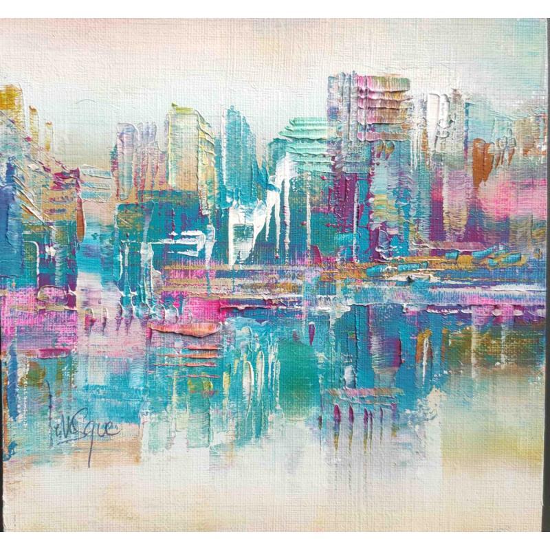 Painting Transparence by Levesque Emmanuelle | Painting Abstract Oil Landscapes, Urban