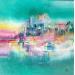 Gemälde Quelque part en Asie von Levesque Emmanuelle | Gemälde Abstrakt Landschaften Urban Öl