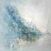 Painting Effervescence bleue by Levesque Emmanuelle | Painting Abstract Landscapes Urban Oil