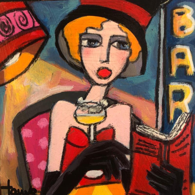 Painting Au bar du coin by Fauve | Painting Figurative Life style Acrylic