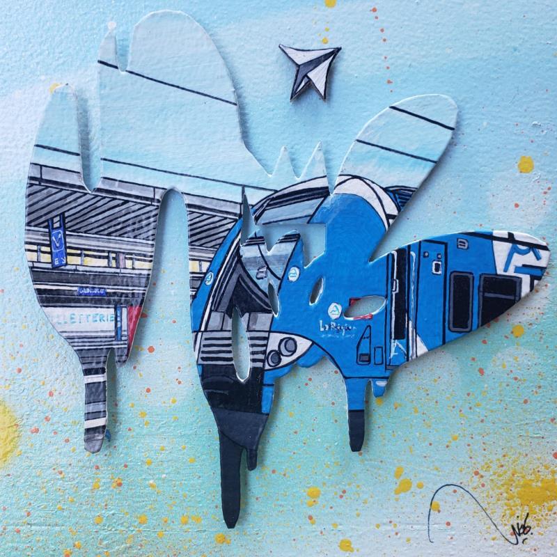 Painting Billeterie by Lassalle Ludo | Painting Street art Urban Graffiti Wood Acrylic