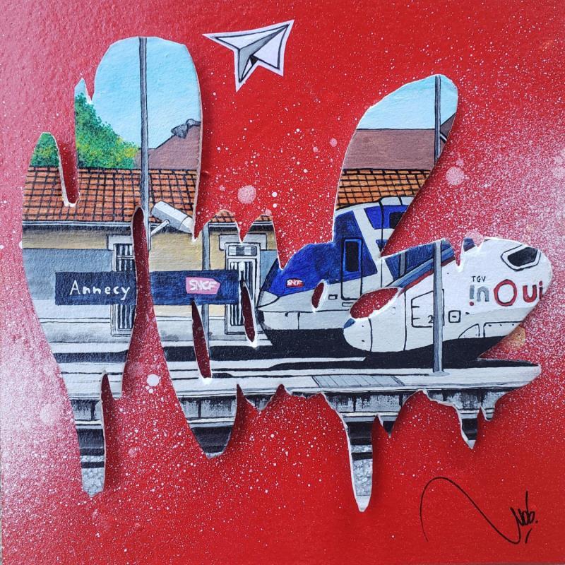 Gemälde A2 von Lassalle Ludo | Gemälde Street art Acryl, Graffiti, Holz Pop-Ikonen, Urban