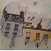 Peinture Place Grenette par Lassalle Ludo | Tableau Street Art Paysages Urbain Architecture Graffiti Bois Acrylique