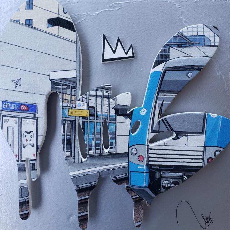 Painting Chromada by Lassalle Ludo | Painting Street art Acrylic, Graffiti, Wood Architecture, Urban