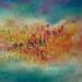 Painting Santander by Levesque Emmanuelle | Painting Abstract Impressionism Urban Oil