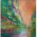 Peinture Jungle City par Levesque Emmanuelle | Tableau Abstrait Impressionnisme Urbain Huile