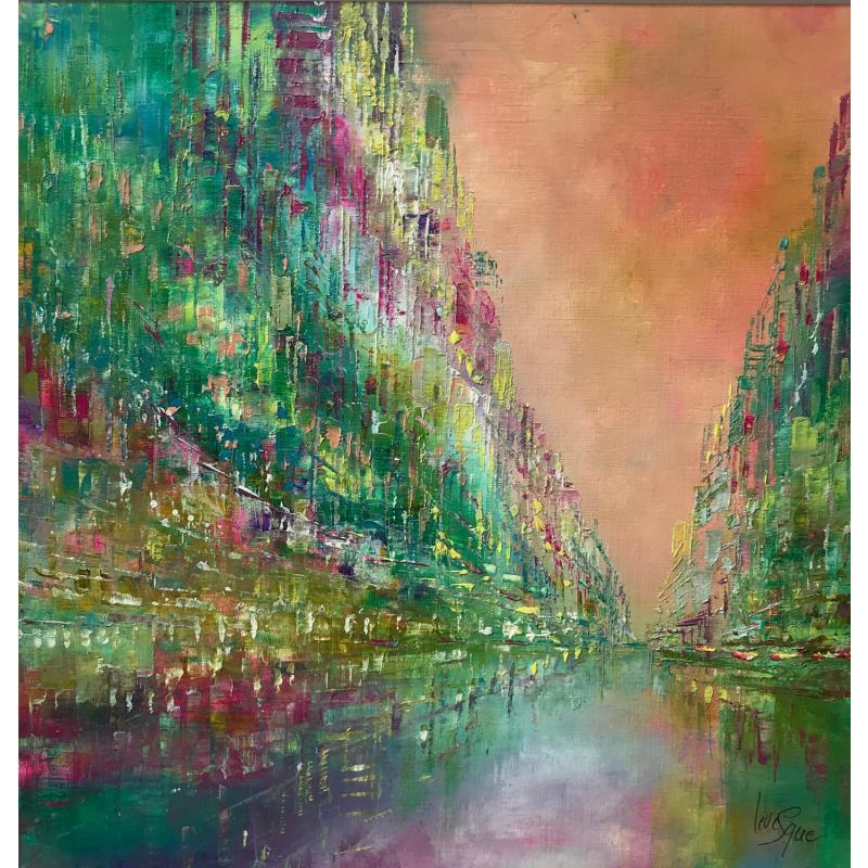 Gemälde Jungle City von Levesque Emmanuelle | Gemälde Impressionismus Öl Urban