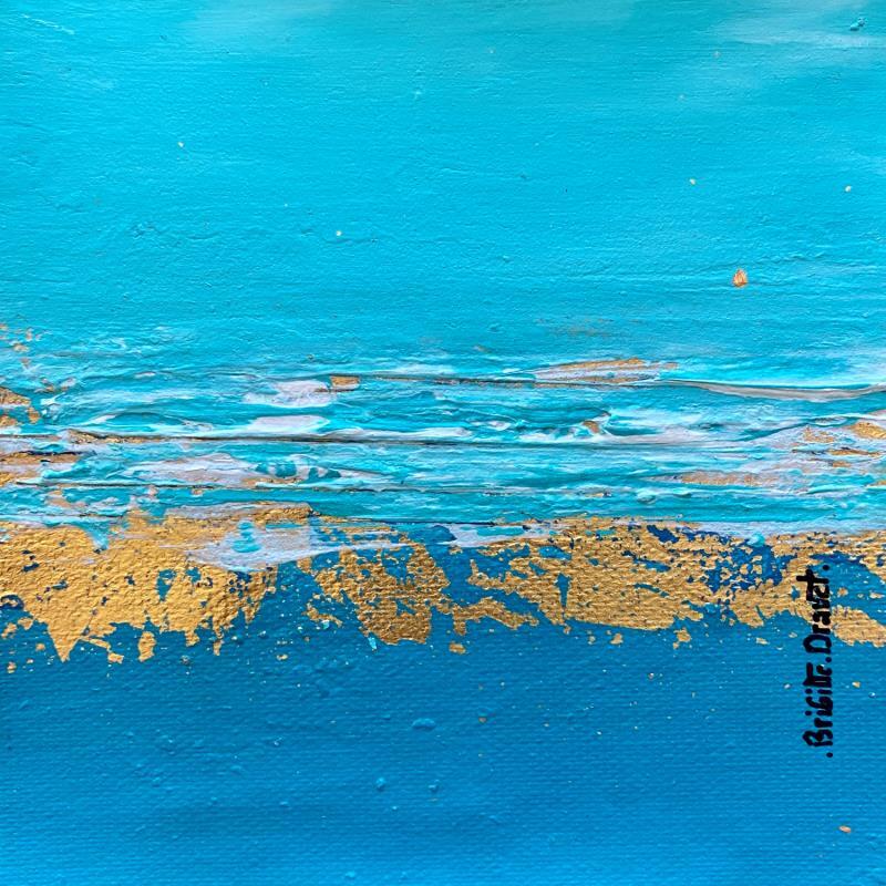 Painting Blue ocean  by Dravet Brigitte | Painting Abstract Marine Acrylic