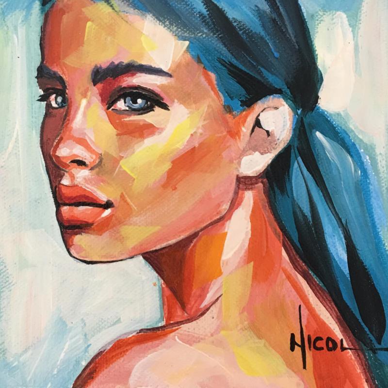 Painting Morning by Vacaru Nicoleta  | Painting Figurative Portrait Oil