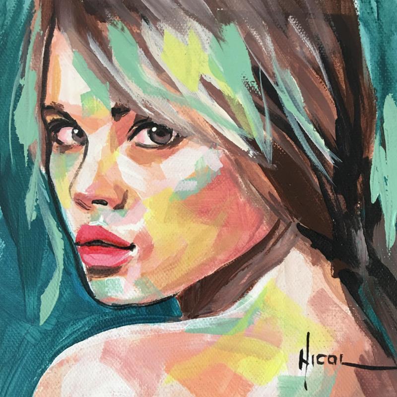 Painting stay by Vacaru Nicoleta  | Painting Figurative Portrait Oil