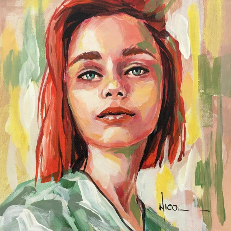 Painting Pina by Vacaru Nicoleta  | Painting Figurative Oil Pop icons, Portrait