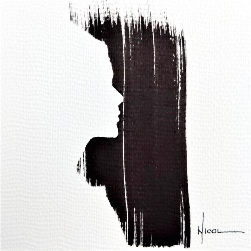 Painting Time V by Nicol | Painting Figurative Portrait Ink