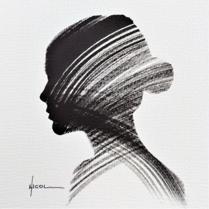 Painting Time III by Nicol | Painting Figurative Ink Portrait