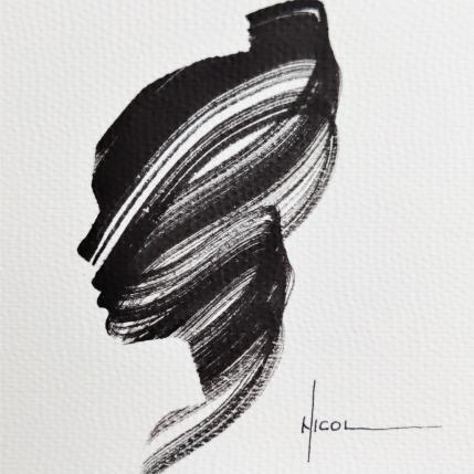 Painting Time XI by Nicol | Painting Figurative Ink Portrait