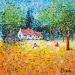 Peinture Le jardin secret par Dessapt Elika | Tableau Impressionnisme Acrylique Sable